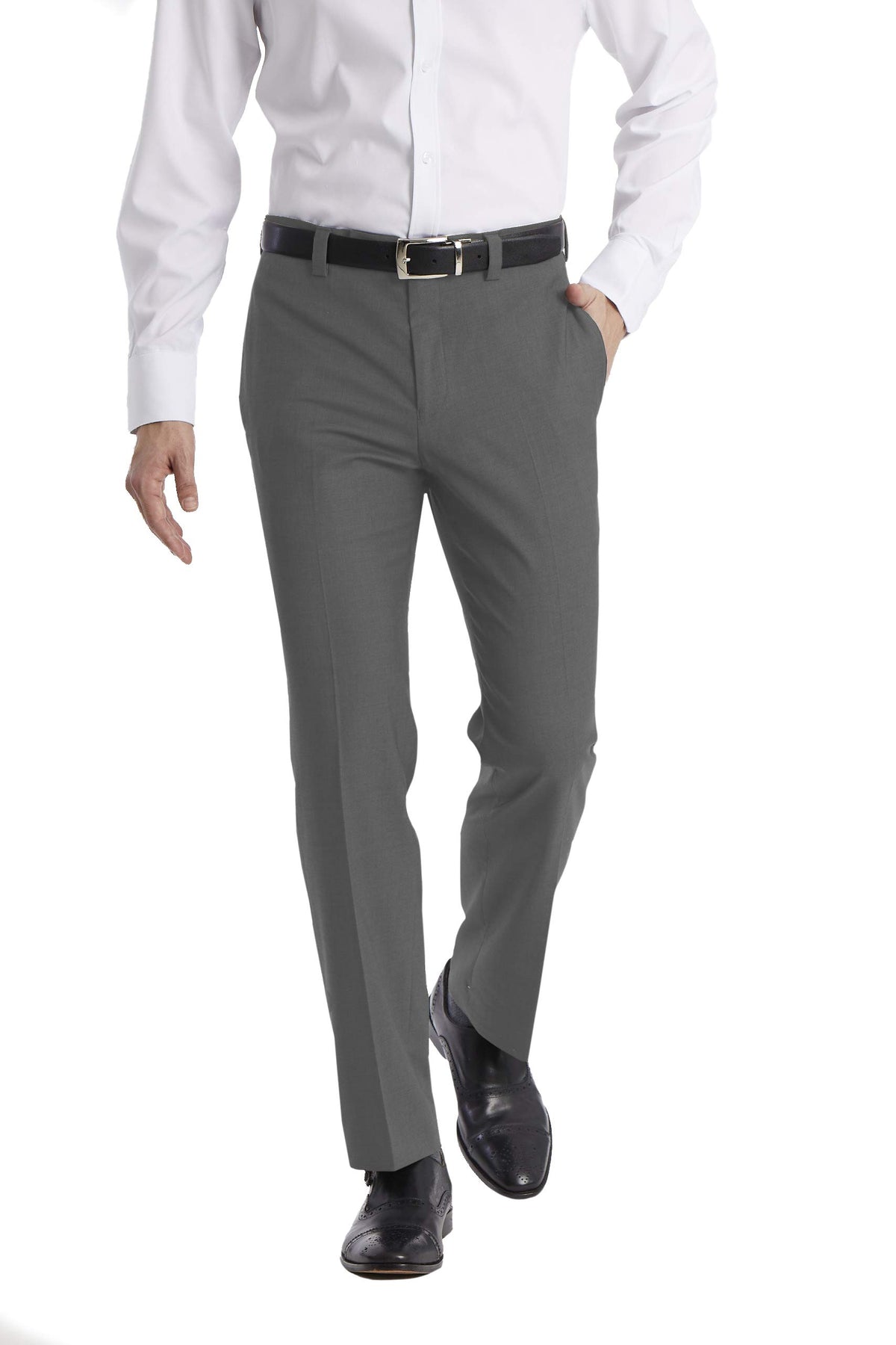 Calvin Klein Men's Modern Fit Dress Pants, 32W x 30L, Medium Grey