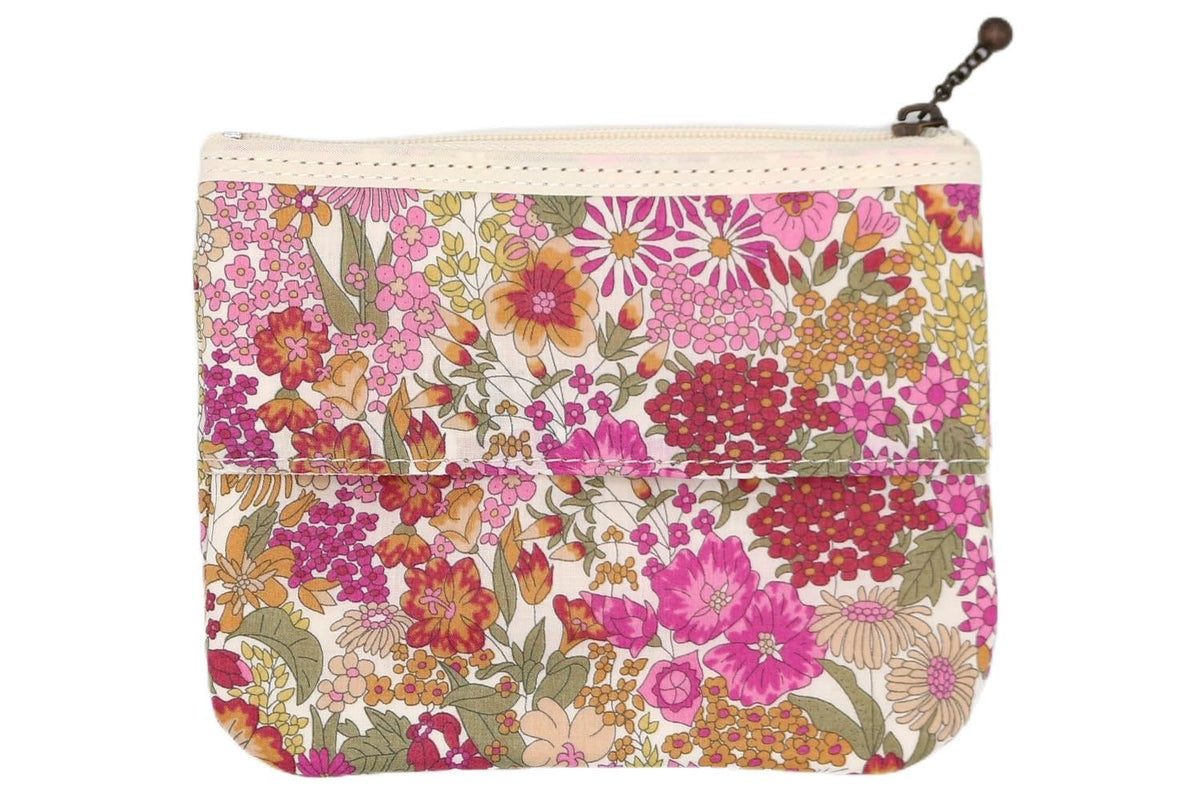 DDintex FLORET LONDON Tissue Pouch 02 Margaret Annie Pink Red 5.3 x 4.3 inches (13.5 x 11 cm) [With Liberty Print]