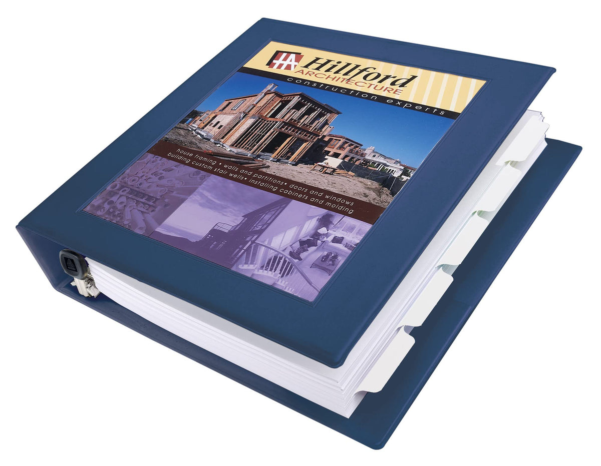 Avery Framed View 3 Ring Binder, 1.5" EZD Rings, 1 Navy Blue Binder