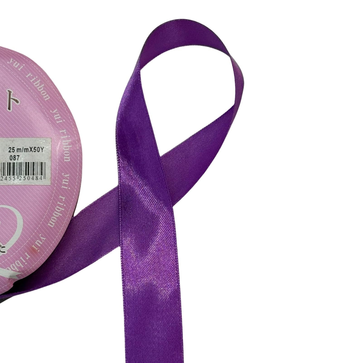 Q-FLA 250484 Ribbon, Handicraft, Glossy Satin Ribbon, 1.0 inches (25 mm) 087, Handmade, Wrapping, Packaging, Wedding Decoration