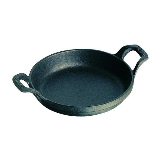 staub Dish 40509-472 Mini Round Dish, Black, 4.7 inches (12 cm) Au Gratin Dish, Induction Compatible, Japanese Authentic Product