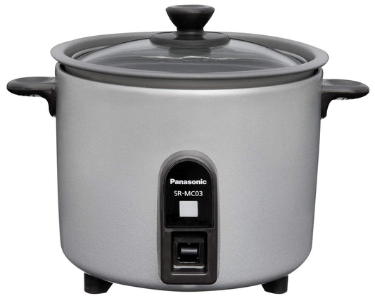 Panasonic Mini Cooker (1.5Go / 225g) SR-MC03-S (SILVER)【Japan Domestic Genuine Products】 【Ships from Japan】