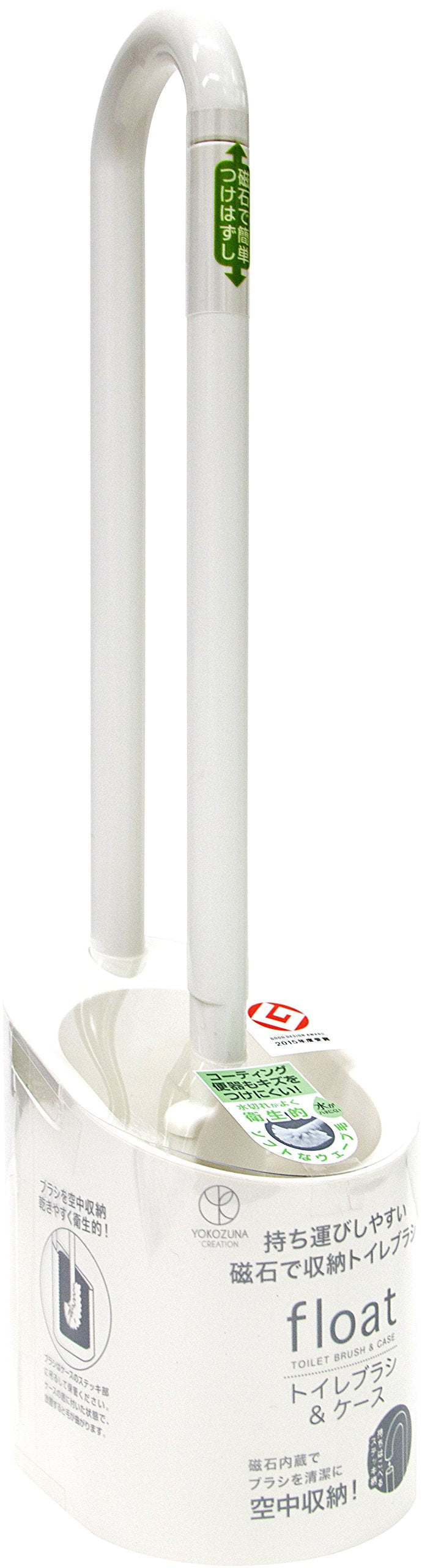 Yokozuna Creation 585059 Toilet Brush, Ivory, 5.1 x 3.5 x 15.4 inches (13 x 9 x 39 cm)