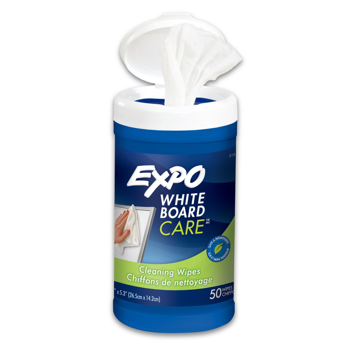 EXPO Whiteboard Care Dry Erase Wipes, Unscented, 50 Count - Home, Office, Teacher, Classroom Supplies