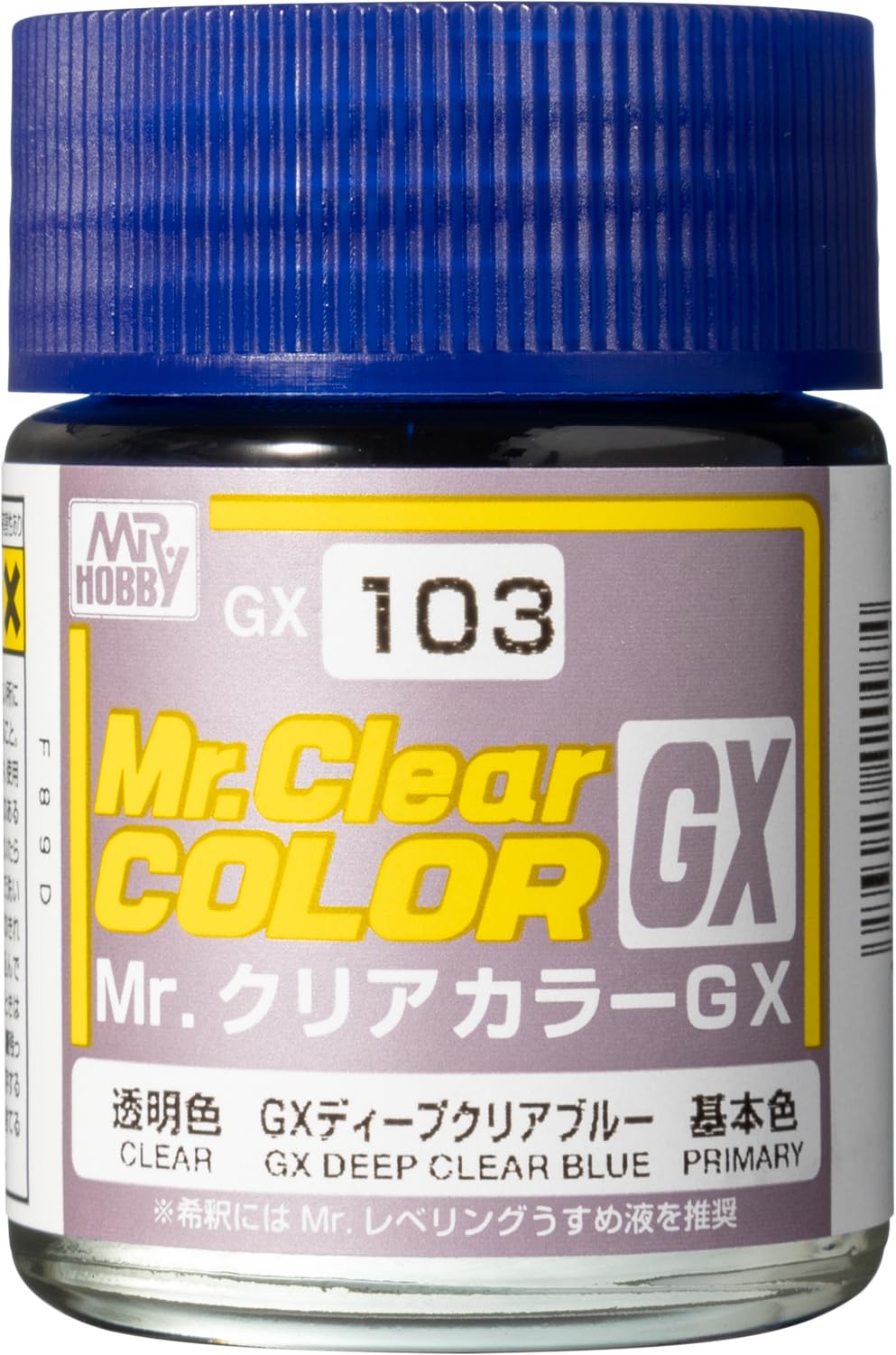 Mr. Hobby GX103 Clear Deep Blue 18ml, GSI Mr. Color GX
