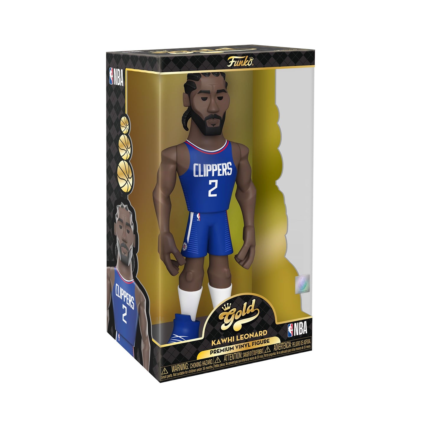 Funko LA Clippers NBA Gold 12 Inch Vinyl Figure | Kawhi Leonard