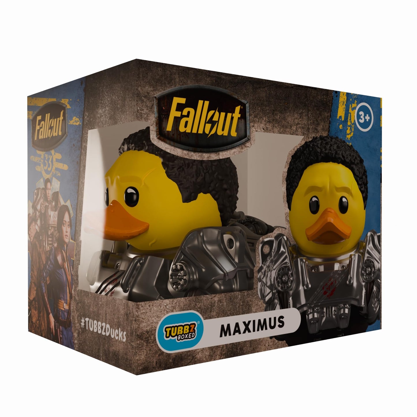 TUBBZ Boxed Edition: Fallout TV - Maximus Cosplaying Rubber Duck Vinyl Figure – Official Collectible for Fans of Fallout TV