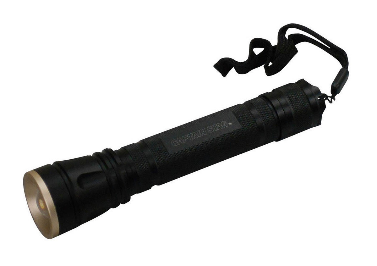 Captain Stag 3W-120 Raigin Aluminum Power Chip LED Light, Brightness 120 Lumens, Approx. 3 Hours of Continuous Illumination, Approx. 6 Hours of Continuous Lighting (Low)