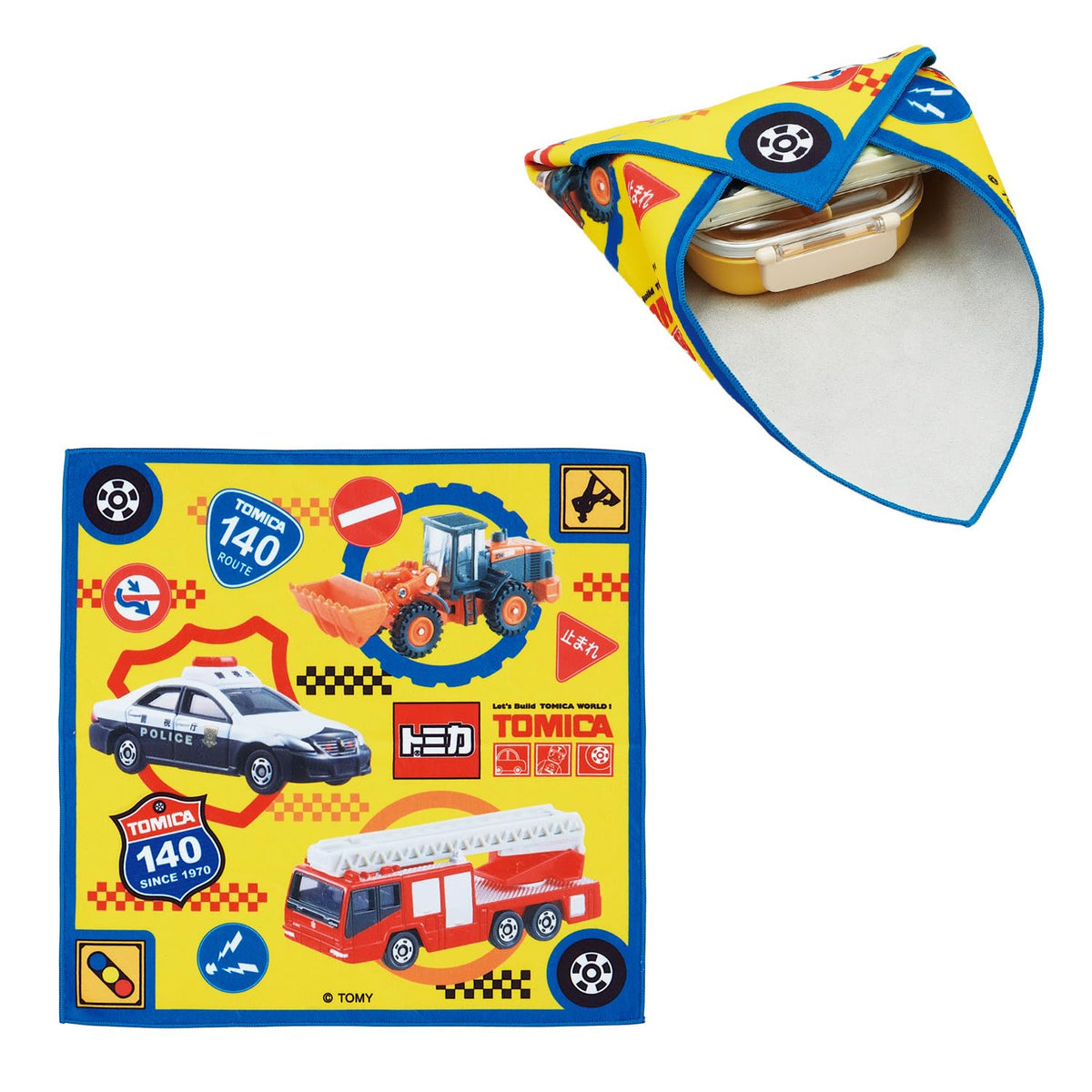 Skater KBST43 Tomica Lunch Cloth, Easy and Easy to Tie