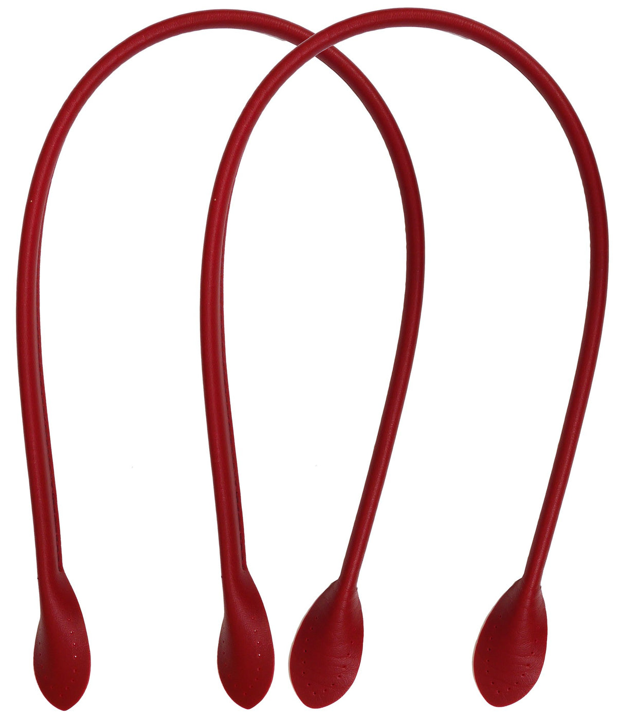 Bag Handles Leather Like 20in Red
