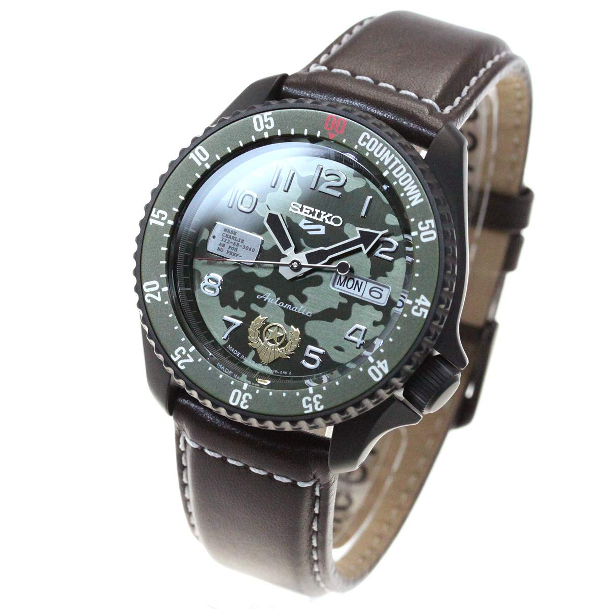 Seiko SBSA081 Street Fighter V Automatic Mechanical Limited Distribution Model Wristwatch Men's Gyle GUILE Seiko Five Sense