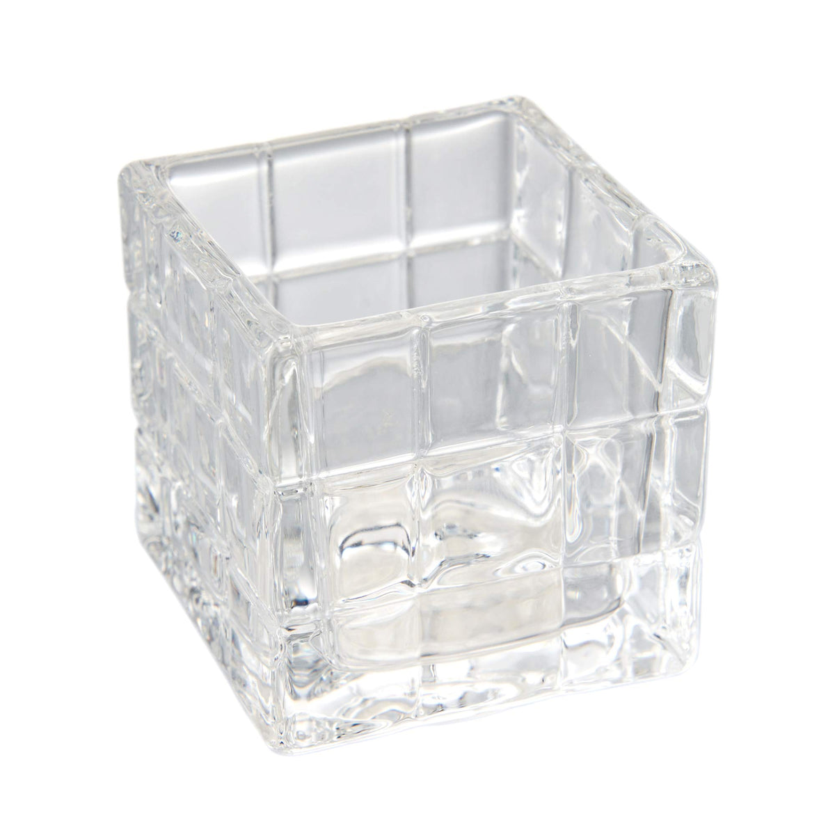青山硝子(Aoyamaglass) Aoyama Glass AMG-CA-P105 Glass Square Small Bowl, Cube, 2.0 inches (5 cm)