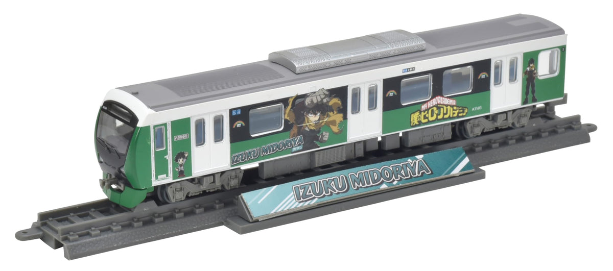 Railway Collection My Hero Academia x Shizuoka Railway Izuku Midoriya Diorama Supplies