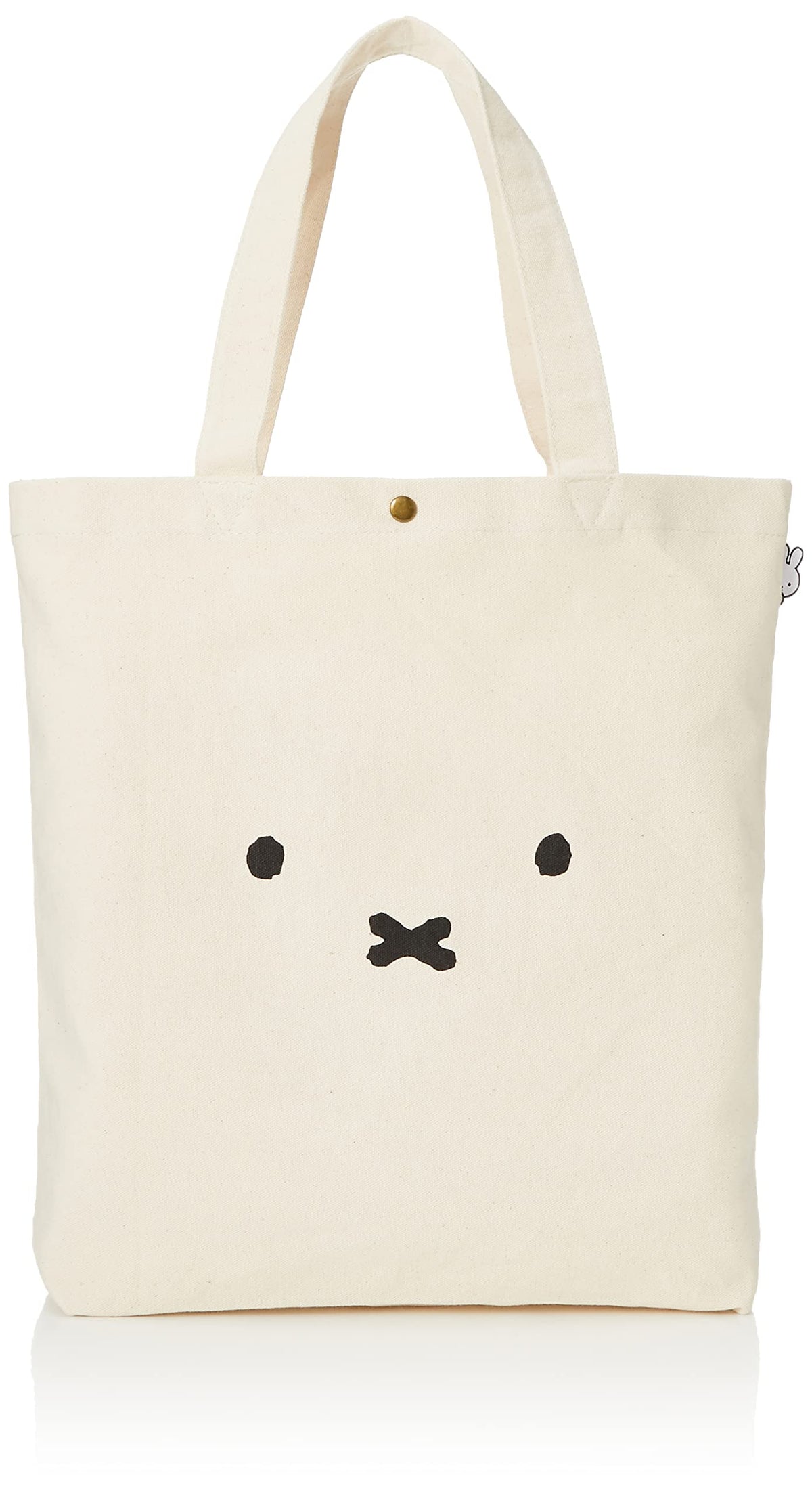 Hapitas Miffy HAP6009 Tote Bag, Back Pocket Type, B99 Face Natural