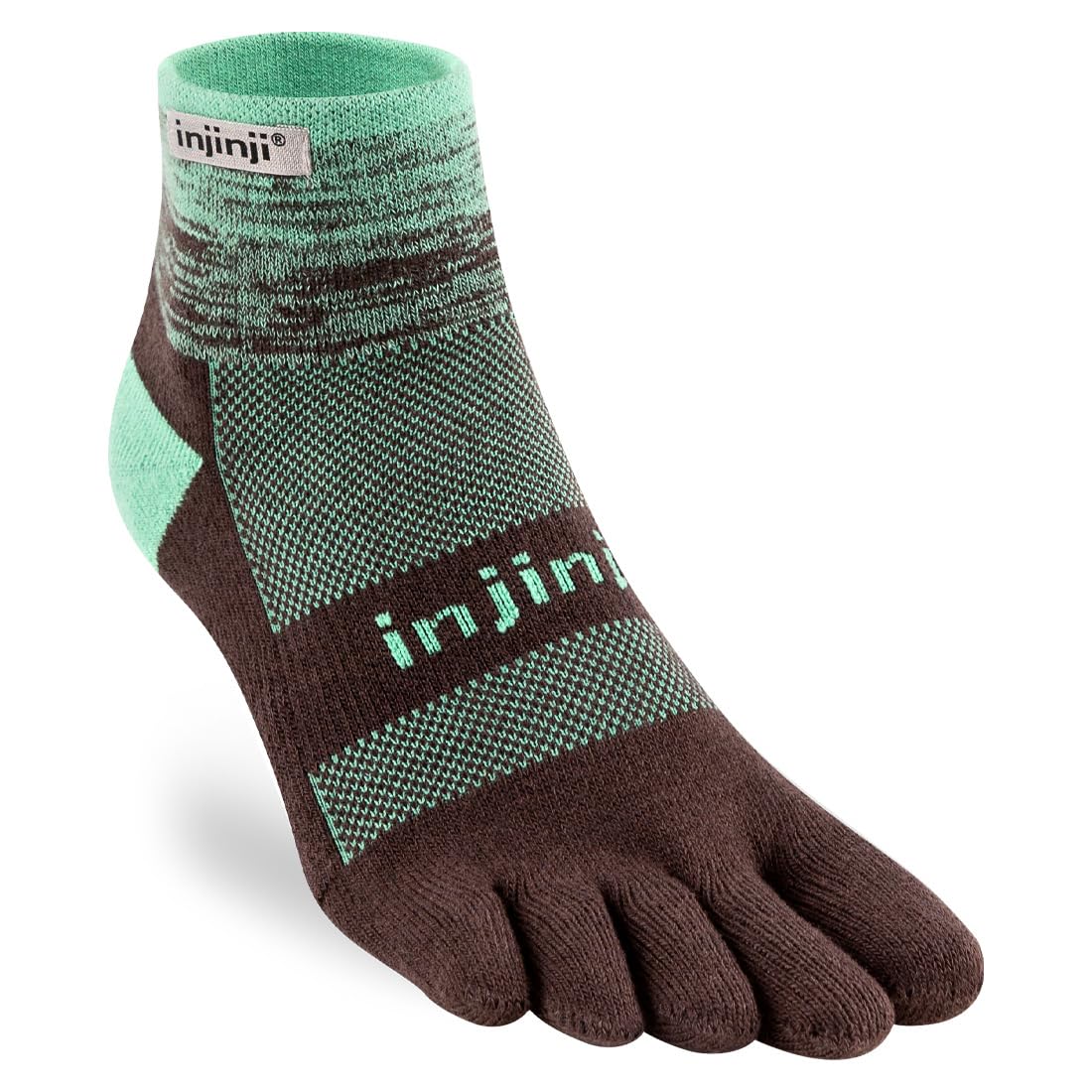Injinji Trail Midweight Mini-Crew (Medium, Mint)