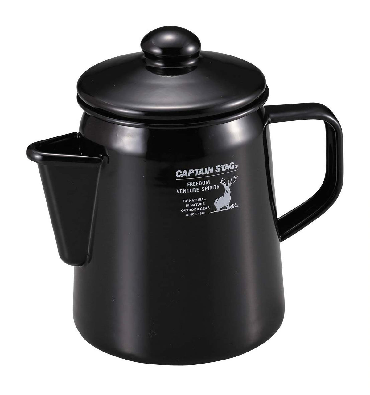 Captain Stag UH-522 Kettle, Enameled Kettle, CS Black Label