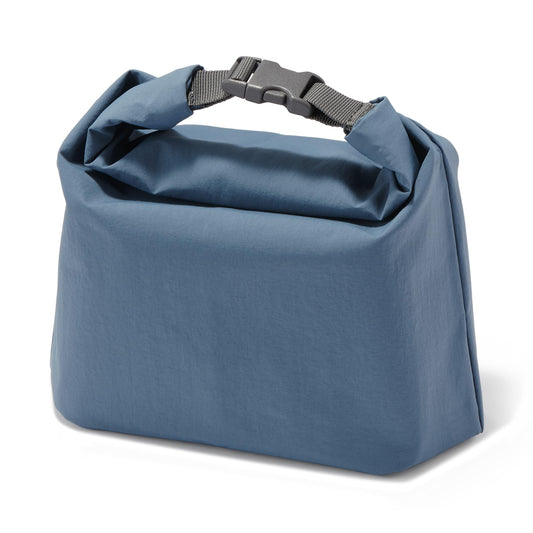 無印良品 MUJI 84905407 Adjustable Height Lunch Bag, Roll Top Type, Large, Smoky Blue