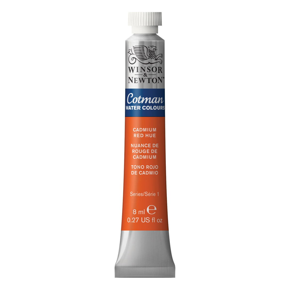 Winsor & Newton Cotman Watercolor Paint, 8ml Tube, Cadmium Red Hue