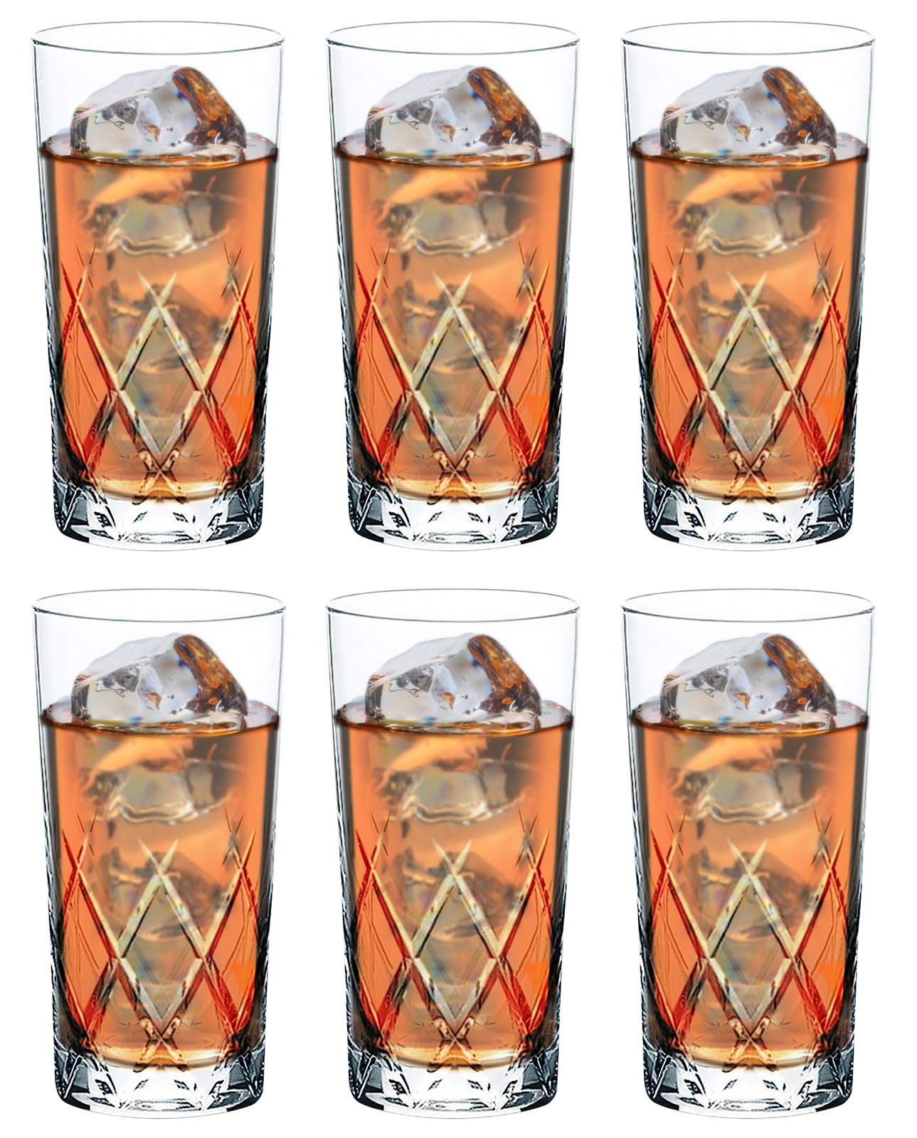 Toyo Sasaki Glass Tumbler Glasses, Regina, 10.0 fl oz (305 ml), Set of 6, 10 oz, Made in Japan, Dishwasher Safe, Break-Resistant, Tumbler, Glass, Cup, Beer Glass, Highball Glass, T-21102HS-E107