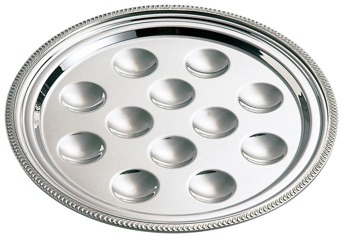 Wadasuke Seisakusho 2634-4120 B-Buchi 12-Hole Escargot Plate