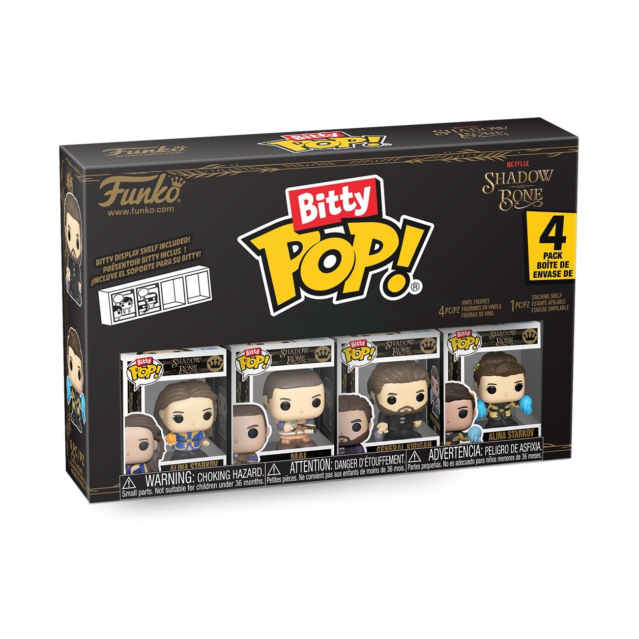 Funko Bitty POP! 4 Pack: Netflix Shadow and Bone - Alina, Kirigan, Mal
