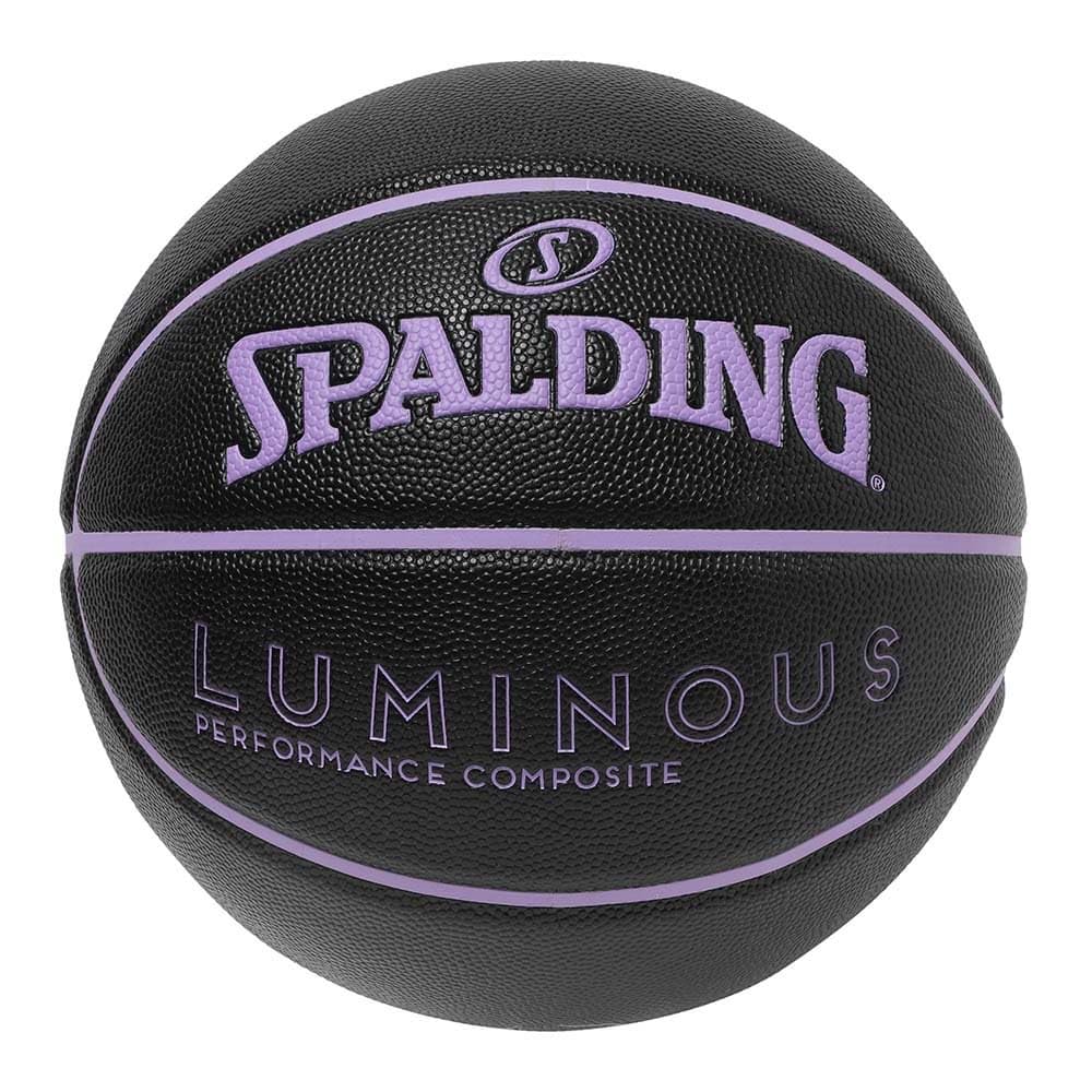 Spalding 77-980J Basketball Luminous Synthetic Leather Black x Violet No. 5 Ball
