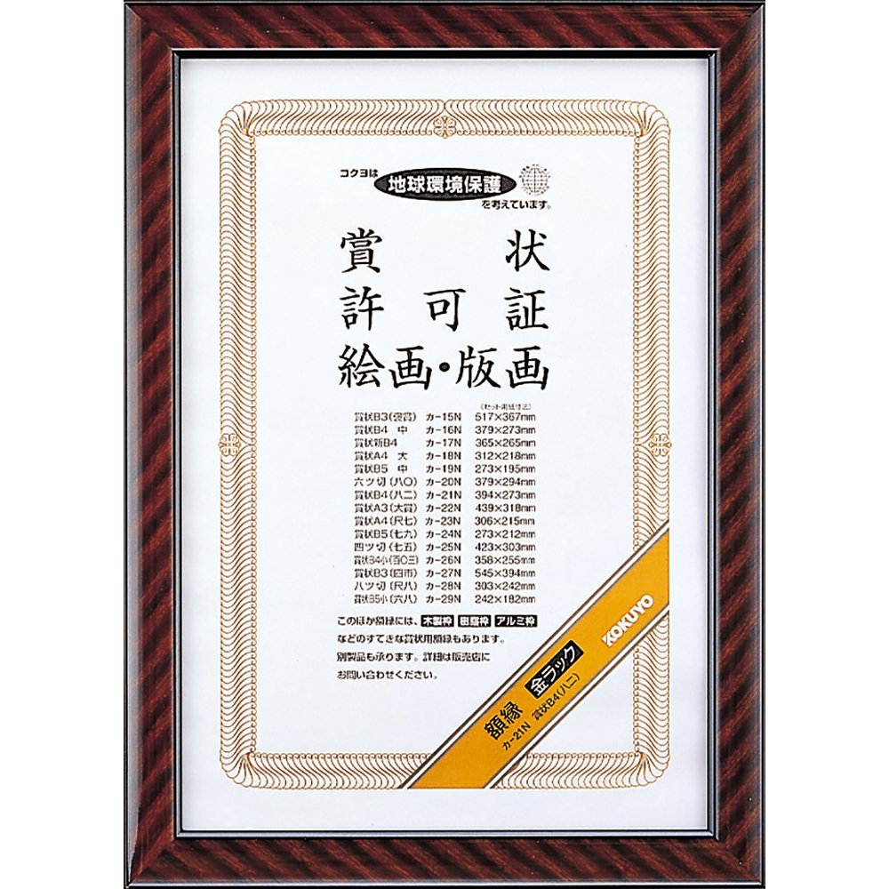 Bracket over-21N hanging thickness 2mm string, string studs-B4 amount of gold picture frame glass Kokuyo rack (japan import)