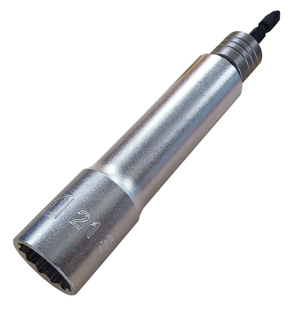 Ichinen Access (Formerly Ichinen Mitsumo) MUST TOOL Socket, IM-21SLQ-12K Shaft Replacement Socket, 0.8 inches (21 mm), Super Long, 0.5 inches (12 mm), 0.2 inches (6.35 mm) Axis, One-Touch Type