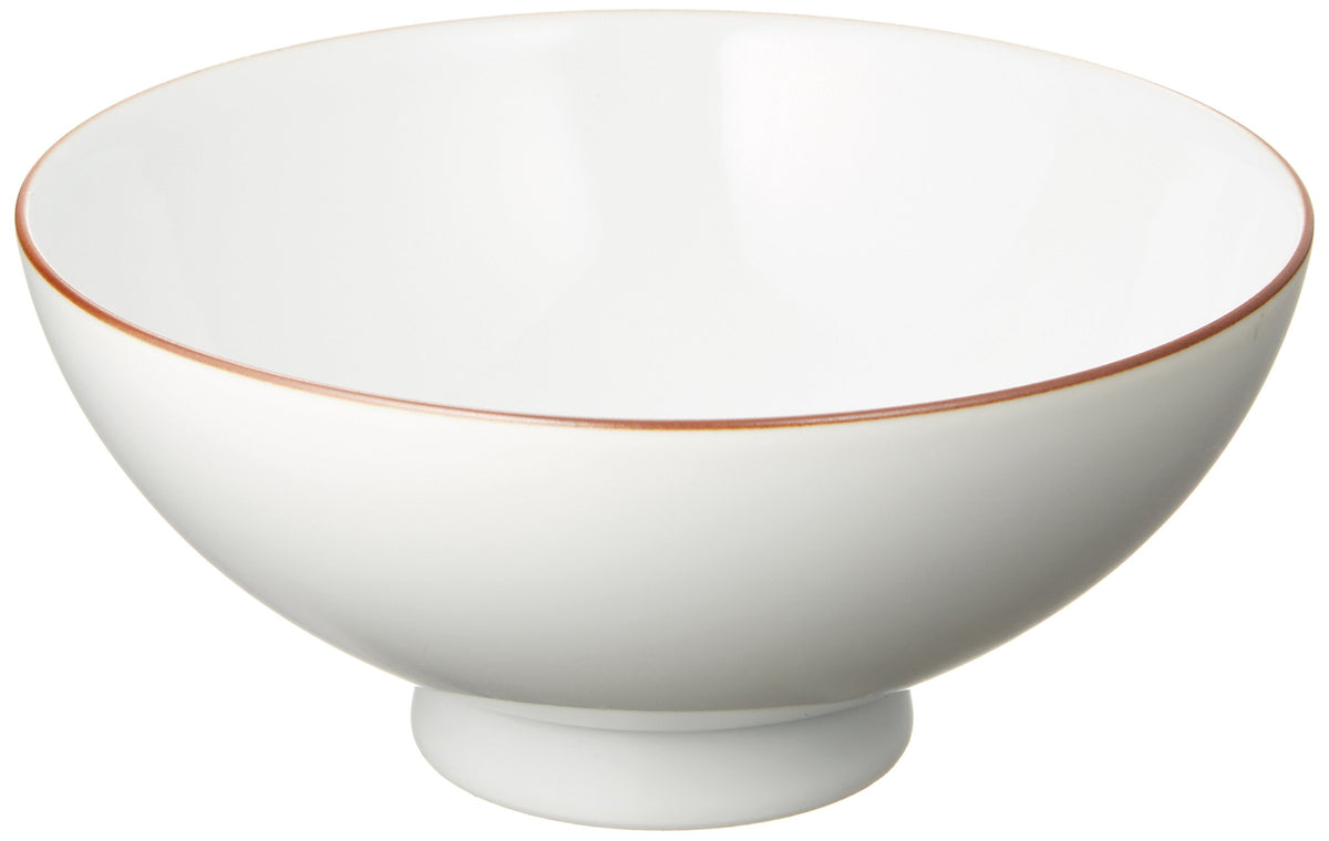 Hakusan Pottery 4.2 Size Rice Bowl, White Mat, Approx. φ4.7 x 2.1 inches (12 x 5.3 cm), Basic BASIC WARE Hasami Ware Made in Japan