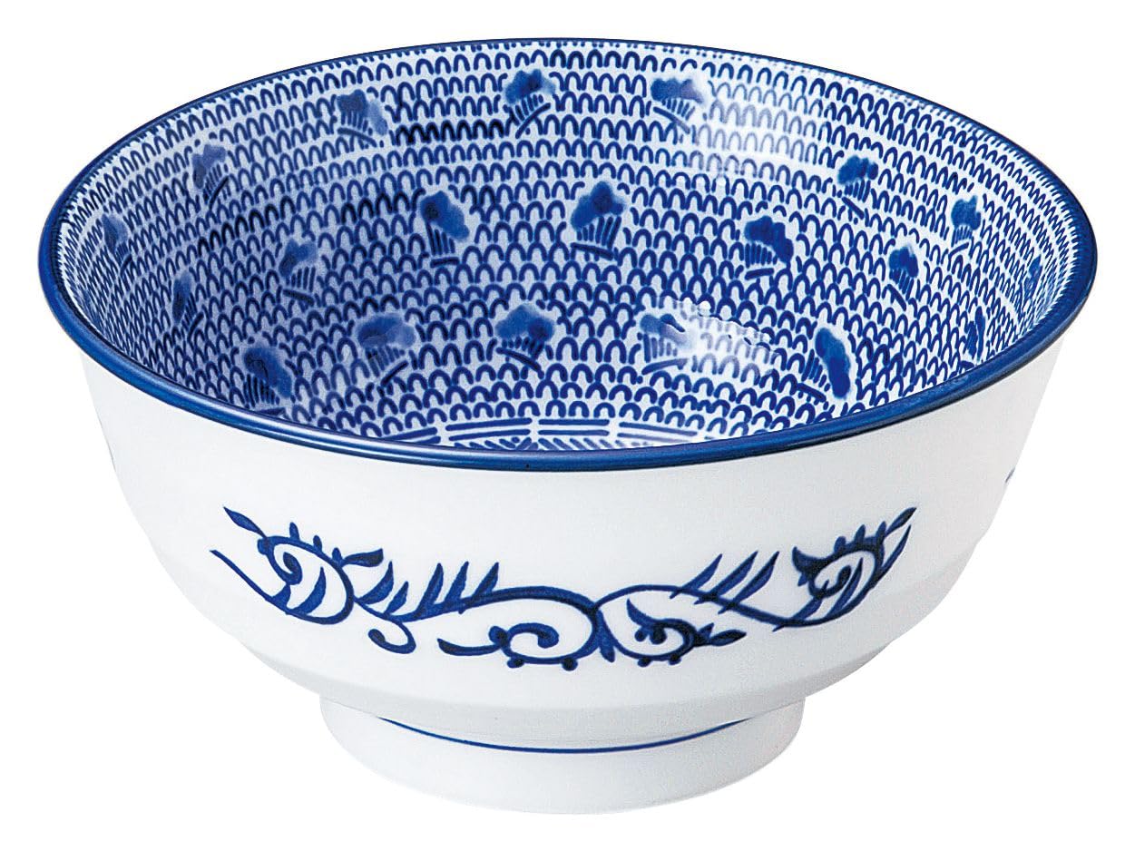 Hanaden Koyo 52708036 Koyo Pottery Taiki Deep Mouth 5.5 Bowl Ethnic Mino Ware Dishwasher-Safe Made in Japan
