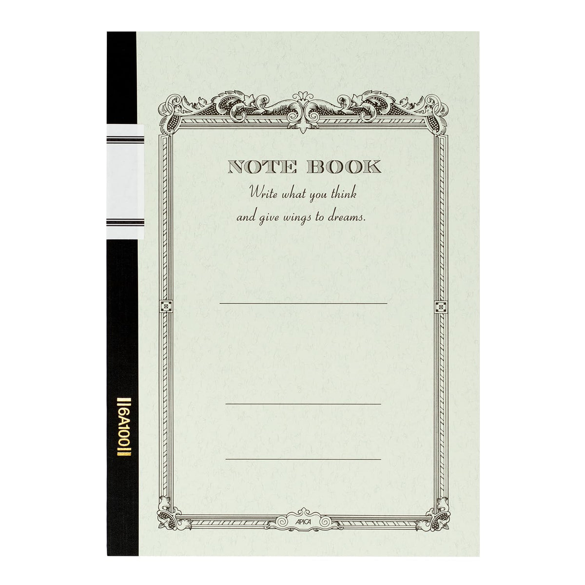 アピカ Apica Apika Notebook, B5, 6A100, 0.3 inch (7 mm), Ruled, 100 Sheets