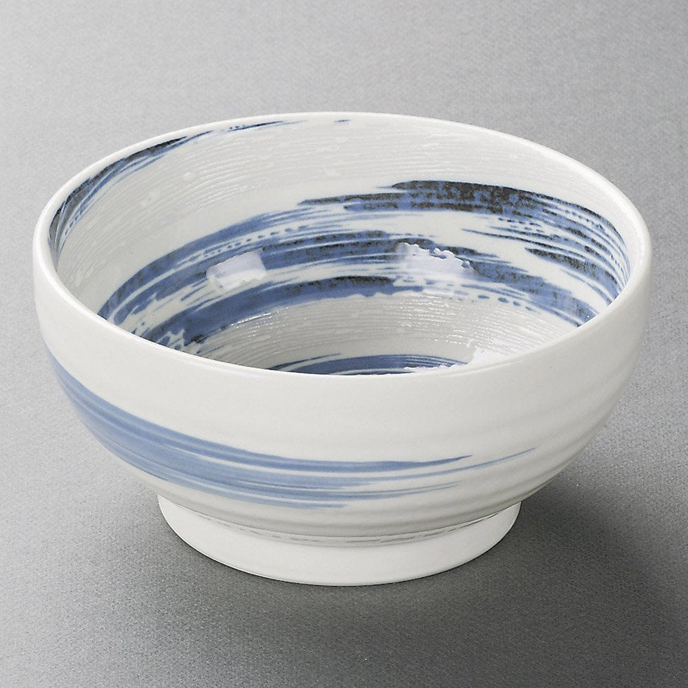 Powdered Seiryu 5.5 Kamakami Bowl 6.8 x 3.5 inches (17.2 x 9 cm), 24.1 oz (713 g), Series Bowl, Restaurant, Stylish, Tableware, Commercial Use