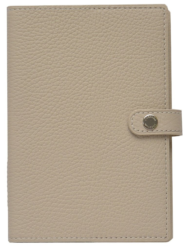 Quobadis Taurillon Trion Notebook Genuine Leather Cover, 3.9 x 5.9 inches (10 x 15 cm), Ecru qv10 x 1520ec