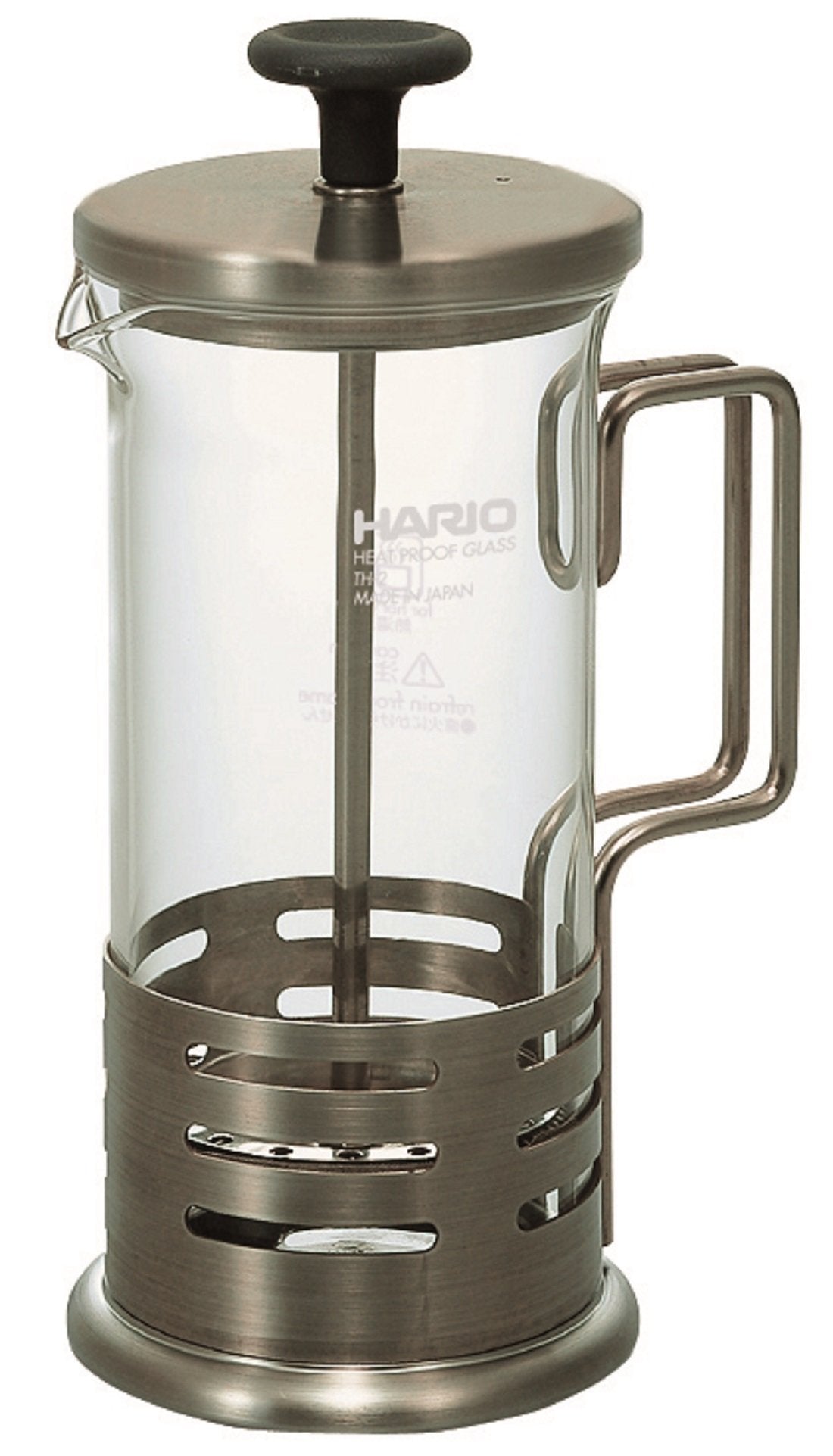 HARIO THJN-2HSV Harriol Bright N Coffee & Tea French Press For 2 People, 10.1 fl oz (300 ml), Made in Japan