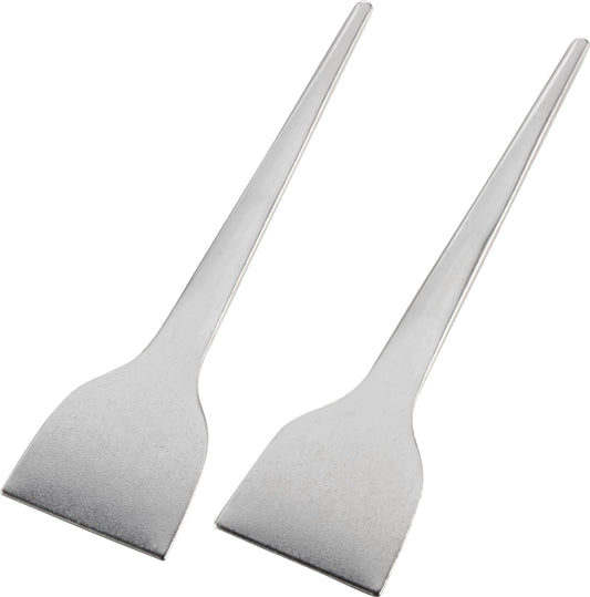 Wahei Freiz YR-4230 Monjayaki Tool, Monja Spatula, Original Yakiyaki Yatai, Set of 2, Made in Japan, Silver