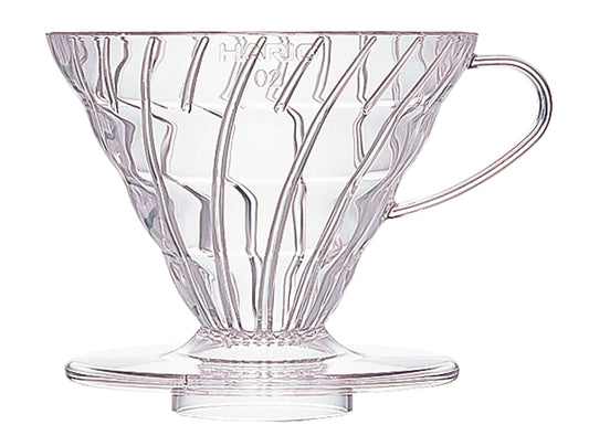 HARIO V60 Plastic Coffee Dripper, Size 02, Clear
