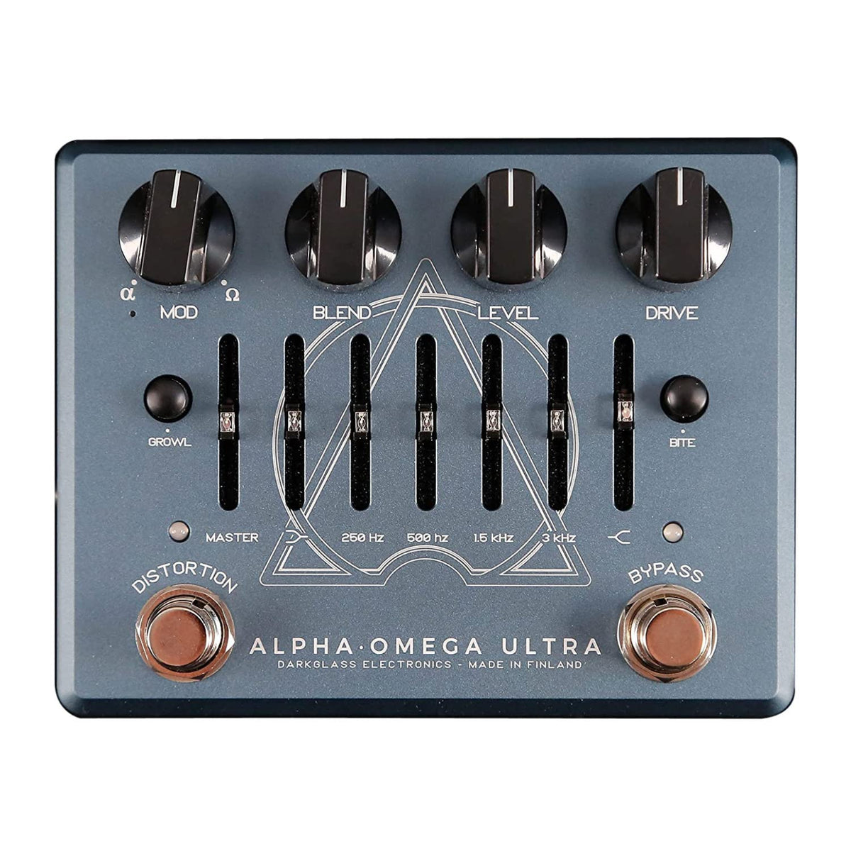 Darkglass Alpha Omega Ultra Dual Bass Preamp/OD Pedal with Aux In