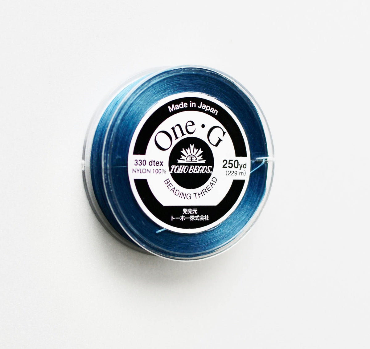 TOHO One G PT-10 Beads, Stitching, Dedicated Thread, Large Roll, #40, Blue, Approx. 922.8 ft (229 m)