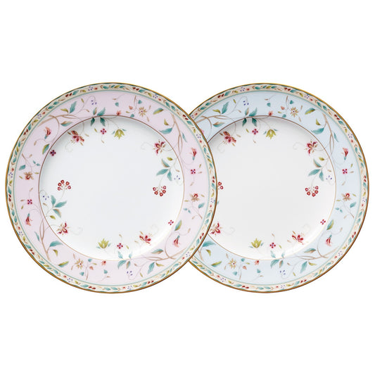 Noritake P97211/4409-56 Plate (Color Changing Pair Set) 8.3 inches (21 cm), 2 Pieces, Pink and Blue Bone China