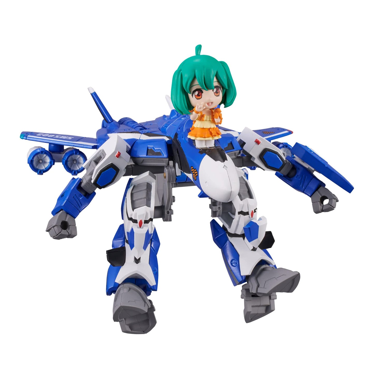 TAMASHII NATIONS - Macross Frontier - VF-25G Messiah Valkyrie (Michael Use) with Ranka, Bandai Spirits Tiny Session Action Figure