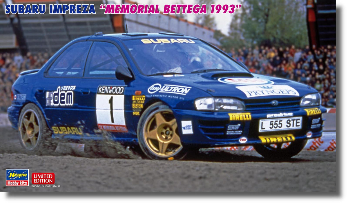 Hasegawa 1/24 Subaru Impreza Memorial Bettega 1993 Plastic Model 20768 (Car)