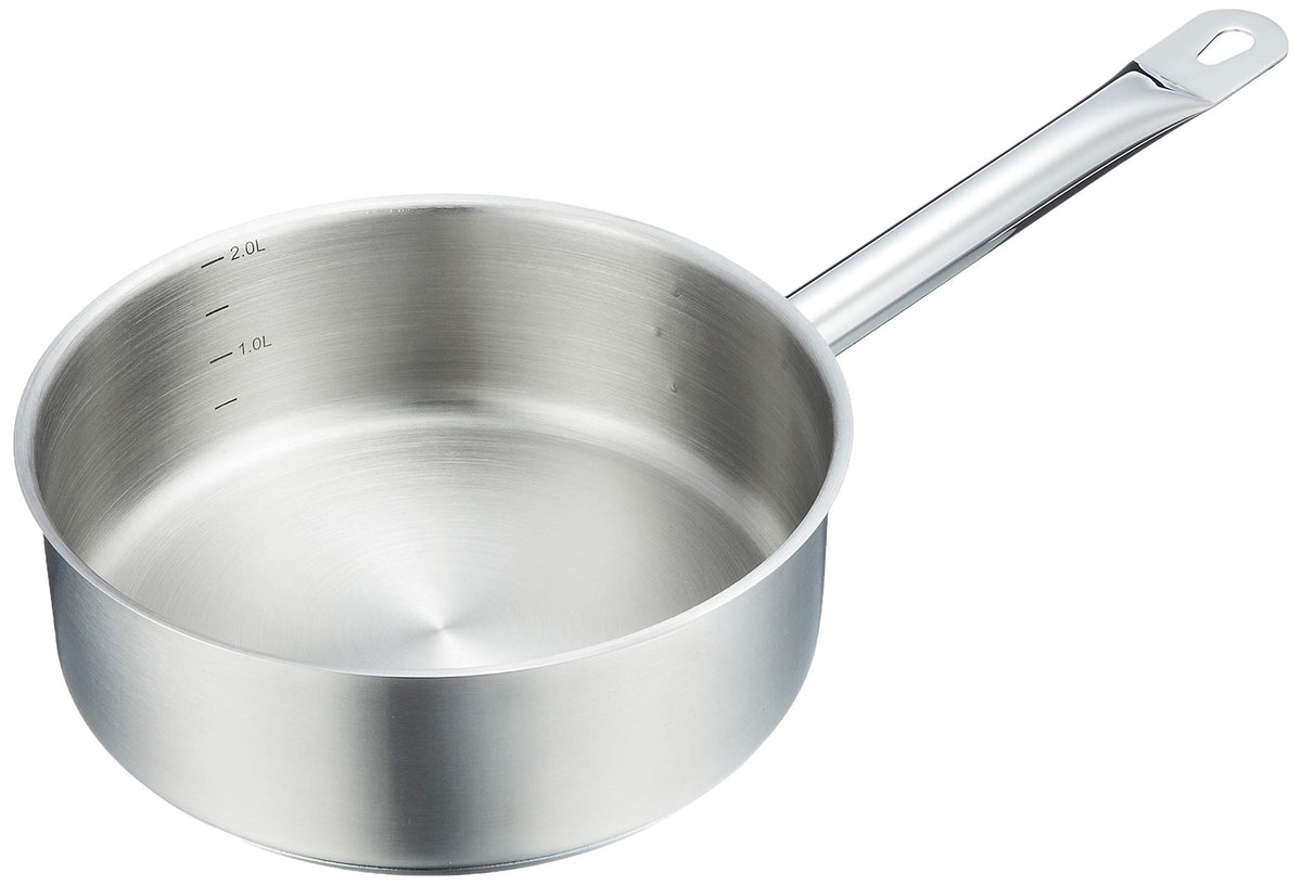 EBM 18-8 Puroshefu IH Shallow Saucepan 20cm Futana