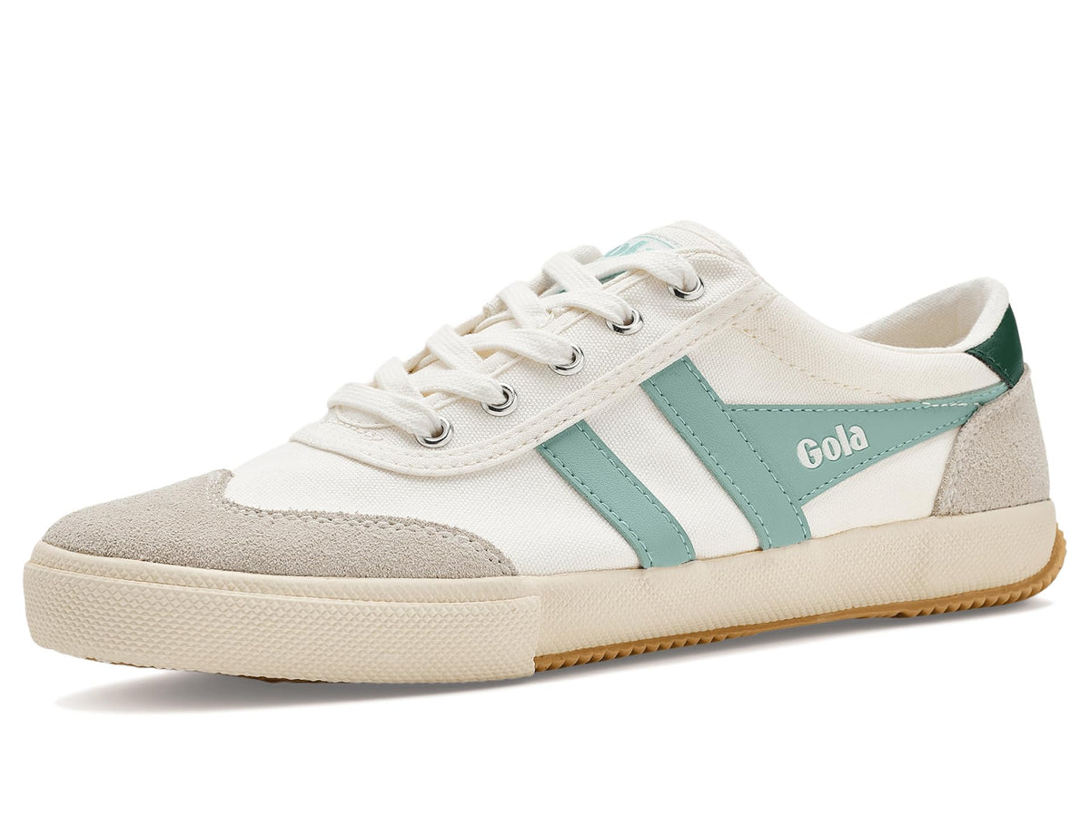 Gola, Women's, Badminton, Off White/Surf/Evergreen, 8.5, Medium