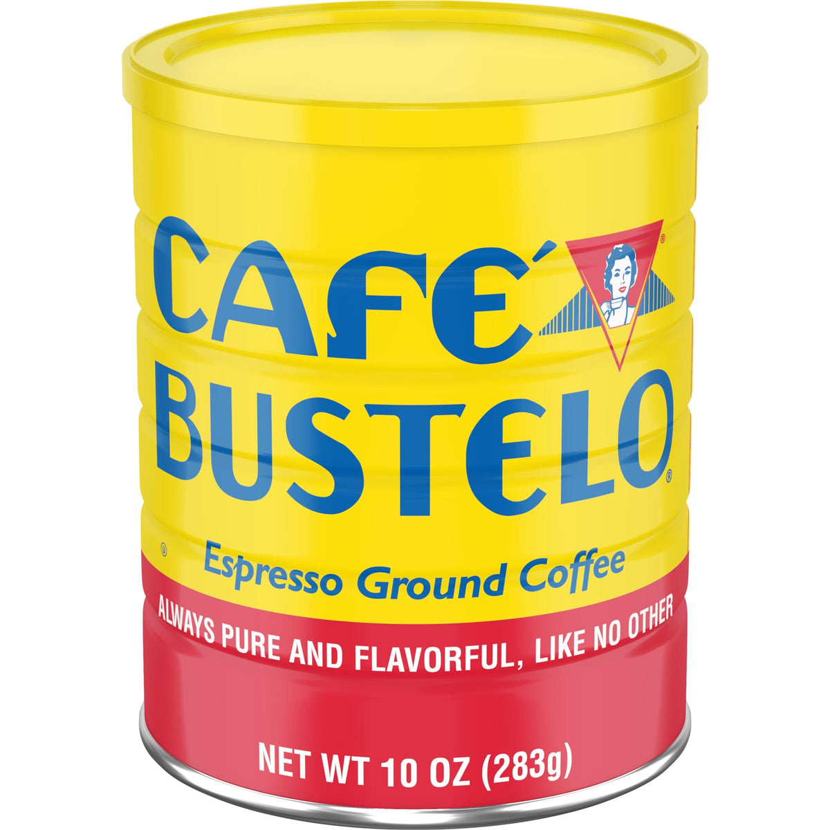 Café Bustelo Espresso Style Dark Roast Ground Coffee, Limited Edition Game Face Design, Tattoo Kit Included, 10 Oz. Can