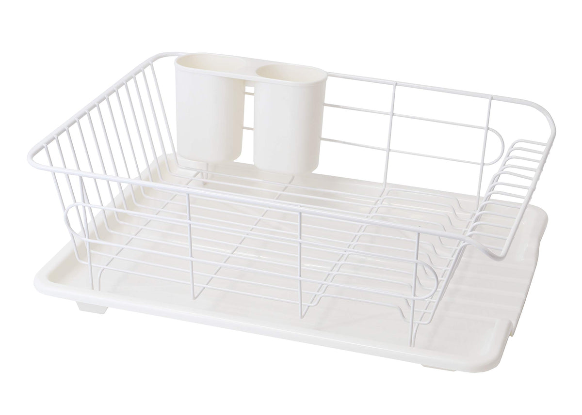 Pearl Metal HB-4070 Alesta for Drainer Rack, White, Width 15.7 x Depth 11.8 x Height 5.7 inches (40 x 30 x 14.5 cm), Horizontal Tray with Water Flowing