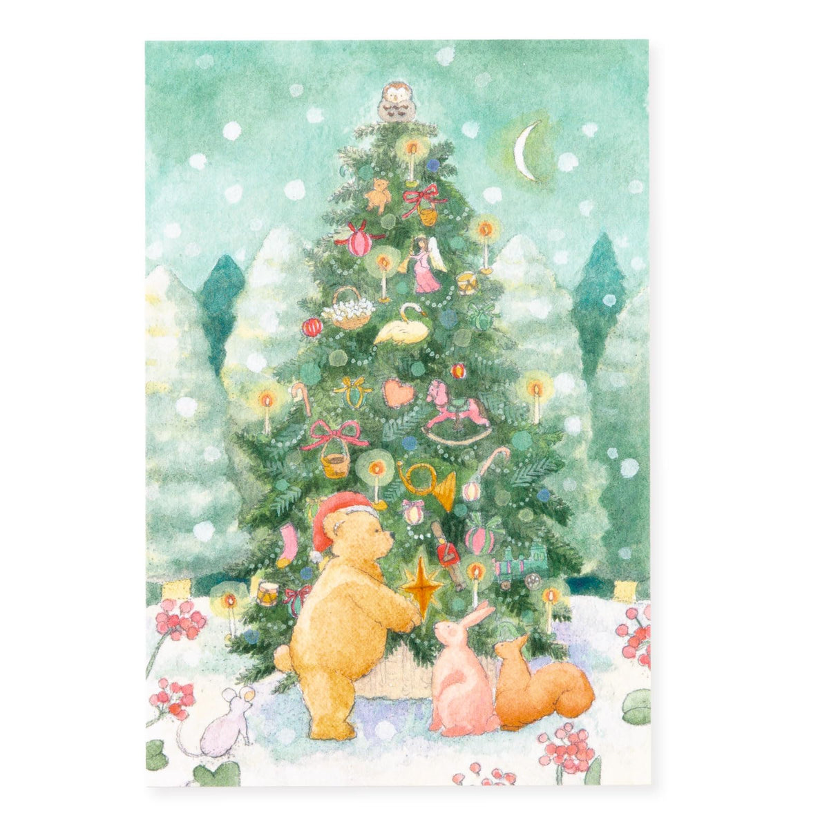Iroha Publishing WORLD1 ART CREATORS Christmas Card W3.9 x H 5.8 inches (100 mm) x H 5.8 inches (148 mm) WAPC-15
