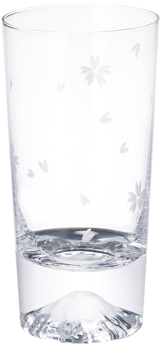 Tajima Glass TG16-015-TS Mt. Fuji Tumbler Glass, Sakura Fuji