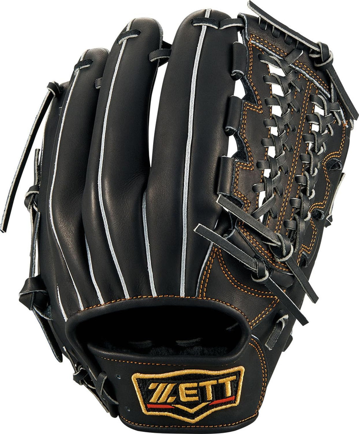 ZETT BRGB30245 Pro Status Third Soft Baseball Grab for Right Throw, Black (1900), Size: 4