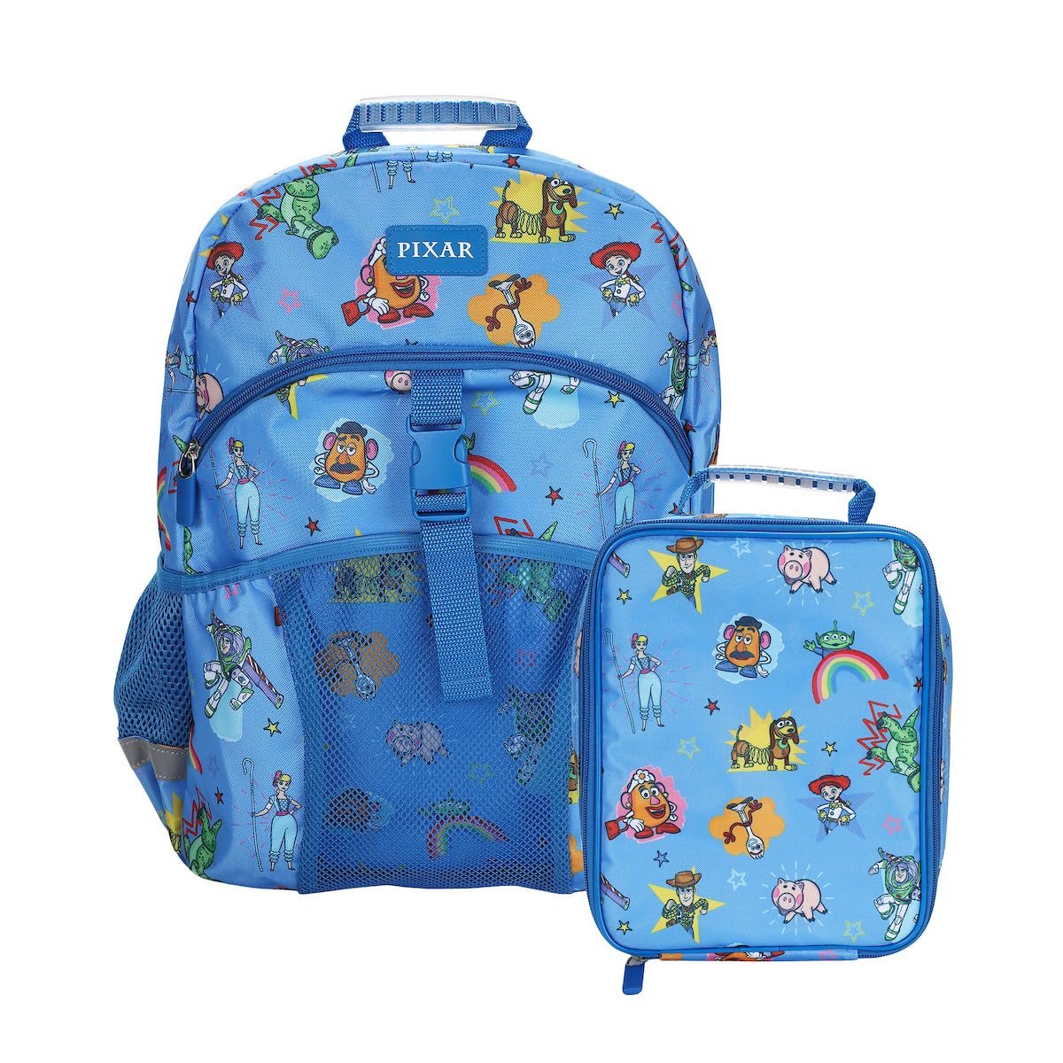 Bioworld Toy Story Favorite Characters 2-Piece 16" Kids Backpack & Lunch Box Set For School And Travel