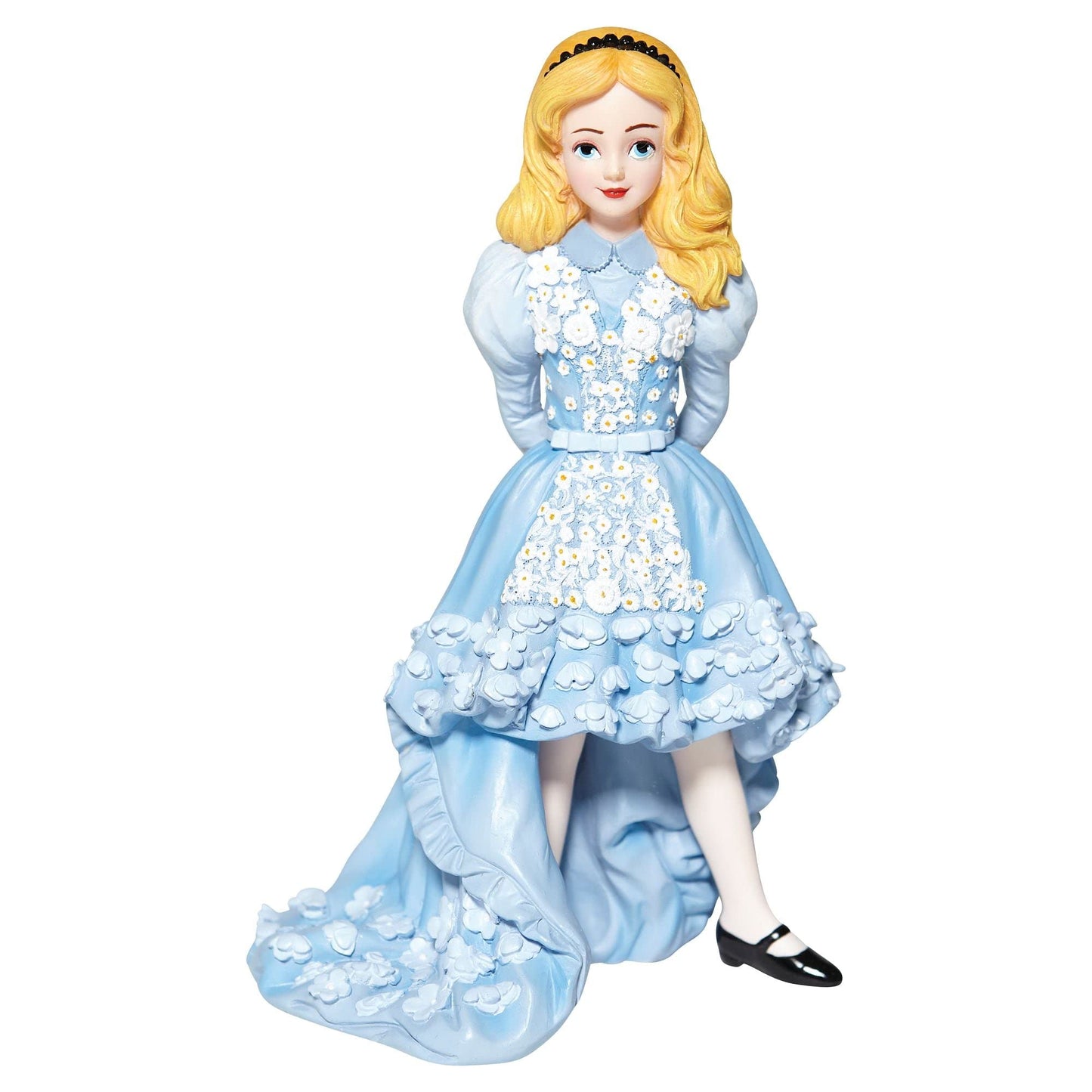 Enesco Disney Showcase Couture de Force Alice in Wonderland Blue Dress Figurine, 7.09 Inch, Multicolor